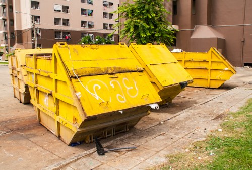 Waste removal services operating in a residential area of Kentishtown